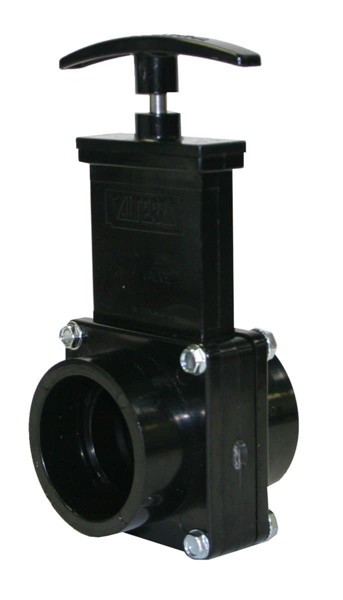 7101 ABS Gate Valve, Black, 1-1/2" Slip