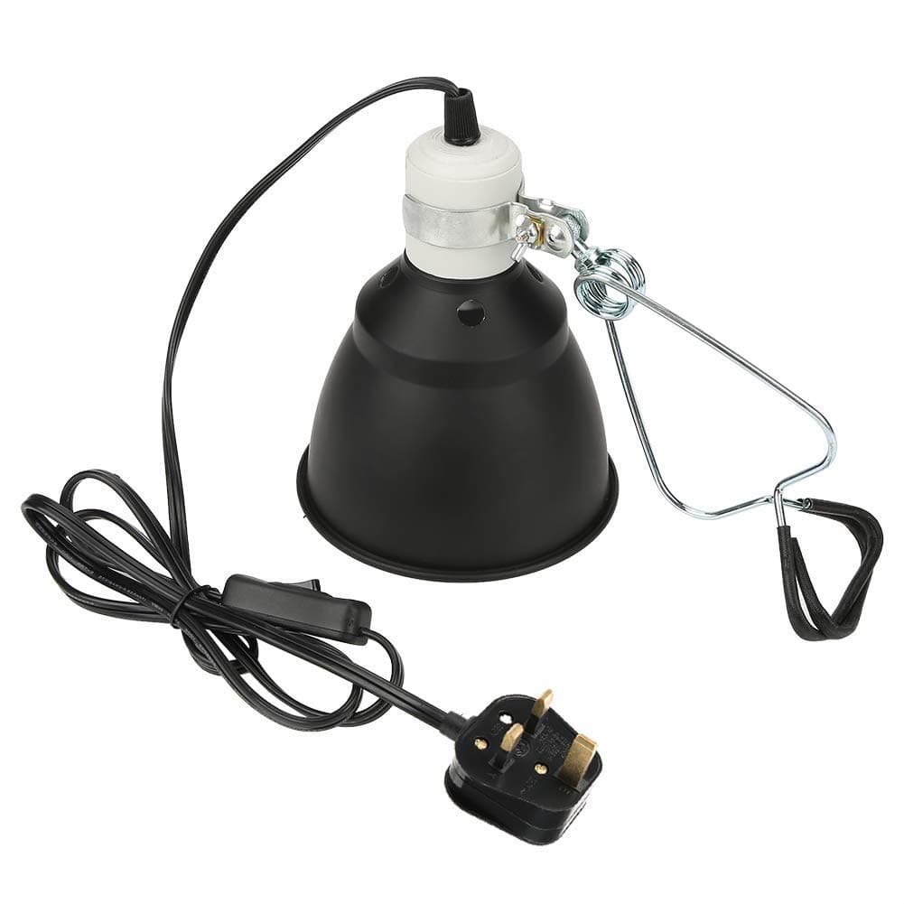 E27 Reptile Turtle Heat UVA/UVB Bulb Lamp Light Holder, 300W Reptile Heating Lighthouse for Chicken Brooder Basking-UK Plug