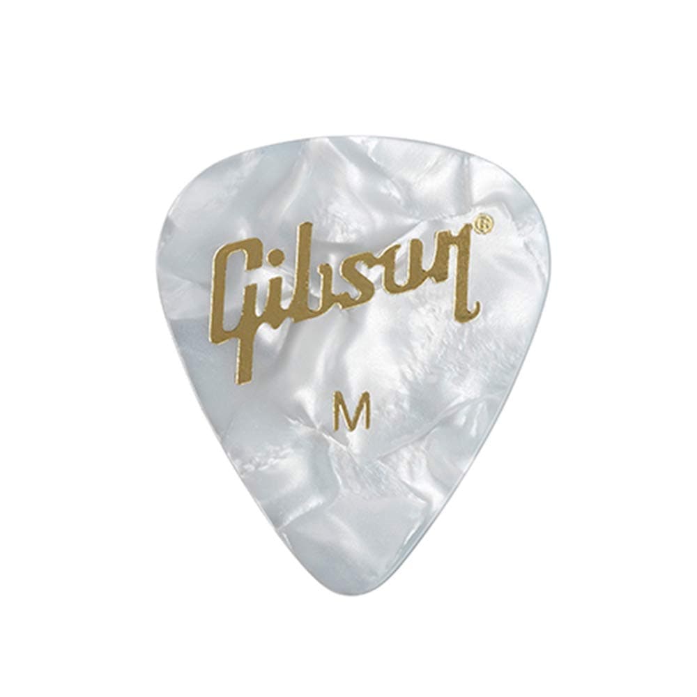 Gibson White Pearl Picks, Medium