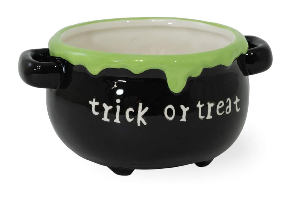 Boston International KAC20386 Halloween Ceramic Candy Dish, 6.25 x 3.75-Inches, Trick or Treat