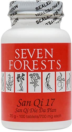 San Qi 17 By Seven Forests - 100 Tablets - 700 Mg. Each