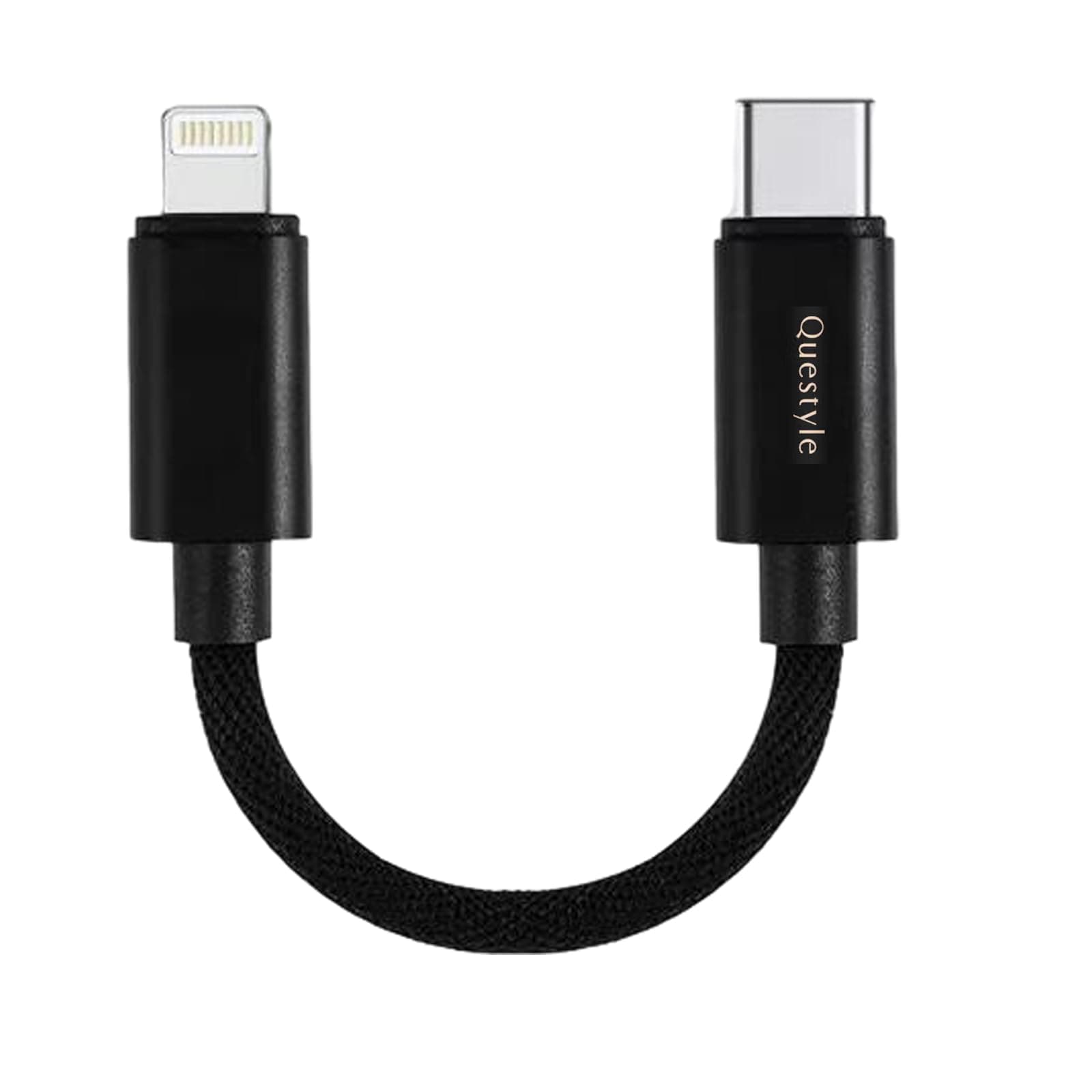 QueStyle USB C DAC OTG Cable 3.5mm Audio Adapter for iPhone 13/12/11/X/8/7/6/Plus, iPad Pro/Air/Mini, iOS15 to Type C Male Adaptor Only for Amplifier M12i M15i