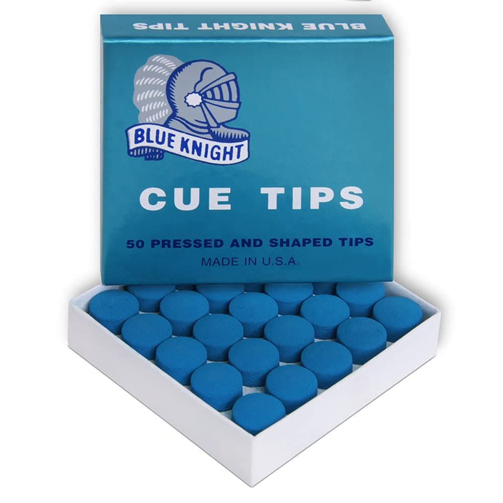 Tweeten Blue Knight Billiard Pool Cue Tips - 1 Box - 50 Tips - Choose Your Size
