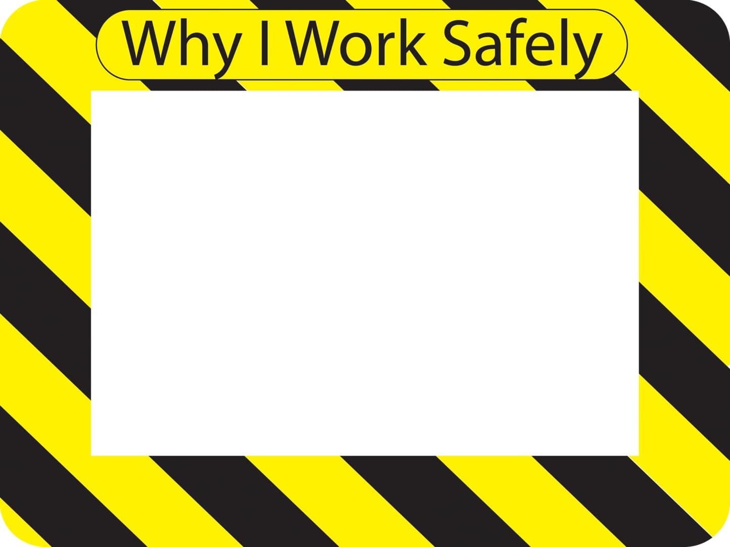 FodeezWhy I Work Safely Safety Awareness Photo Frames 25-Pack for Safety Manager & Coordinator, Safety Gifts for Employees, Safety Prizes, Safety Decorations for workplace