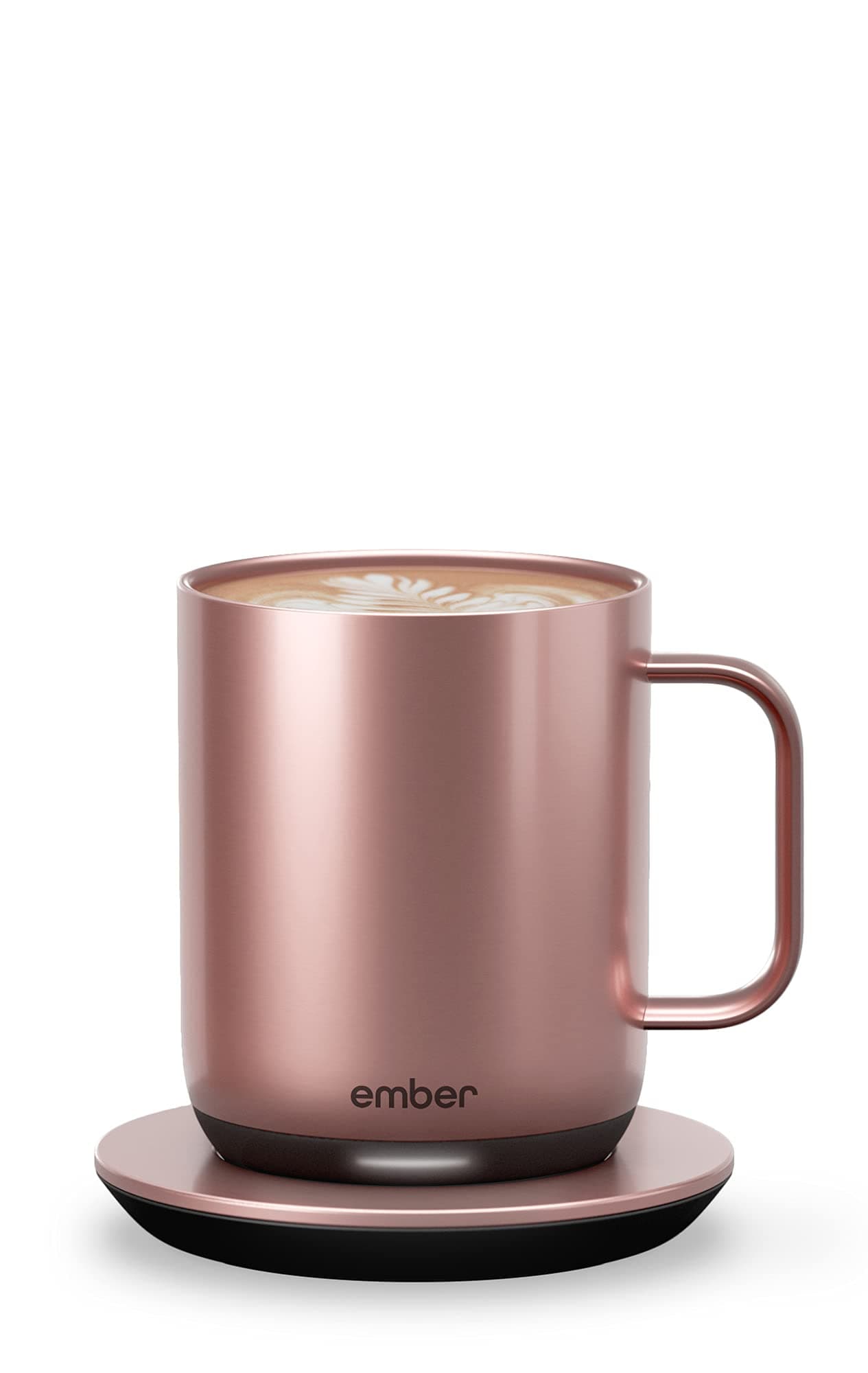 Ember Temperature Control Smart Mug 2, 10 Oz, App-Controlled Heated Coffee Mug with 80 Min Battery Life and Improved Design, Rose Gold