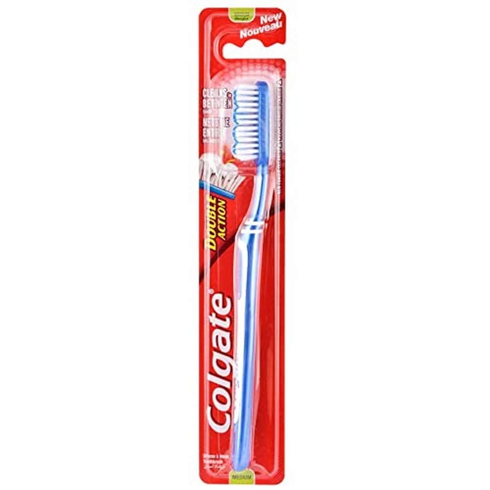 4SGM Colgate Double Action Toothbrush - Asst, Medium, Multicolor