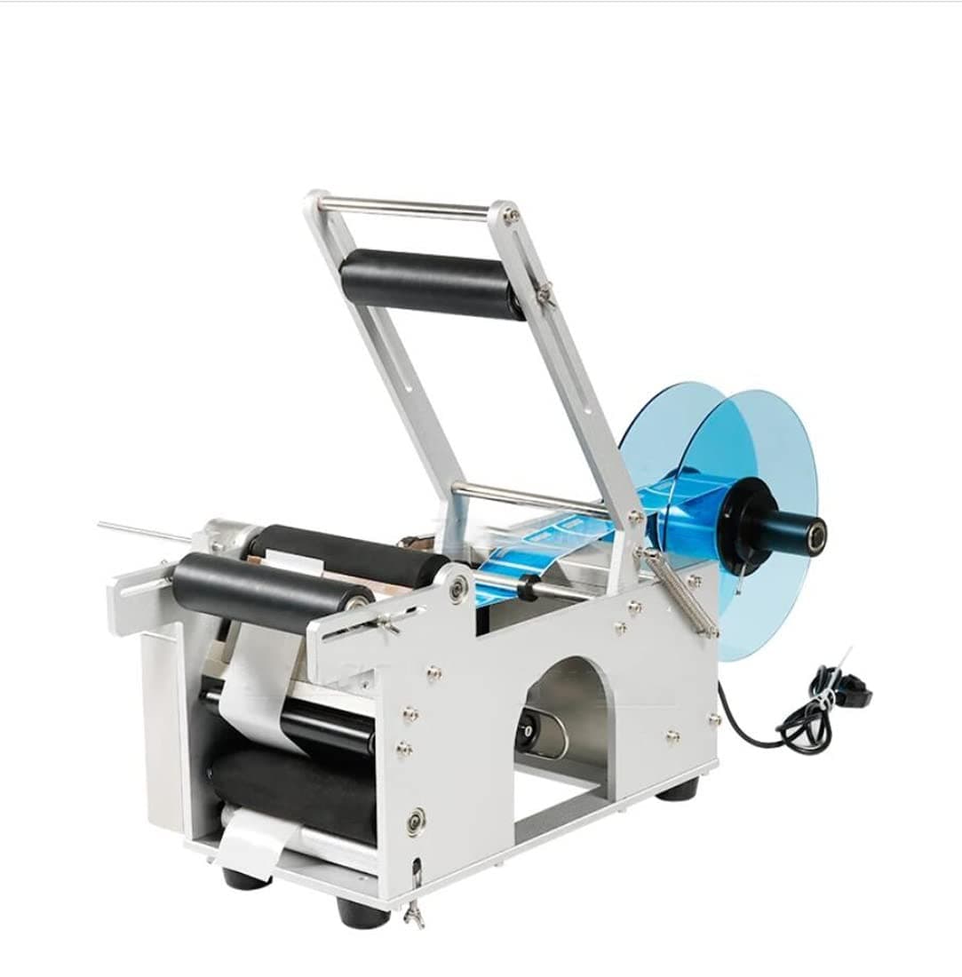 XINDONG Round Bottle Label Machine Plastic Round Bottle Labeling Sticker Machine Label Dispenser Machine Label Applicator