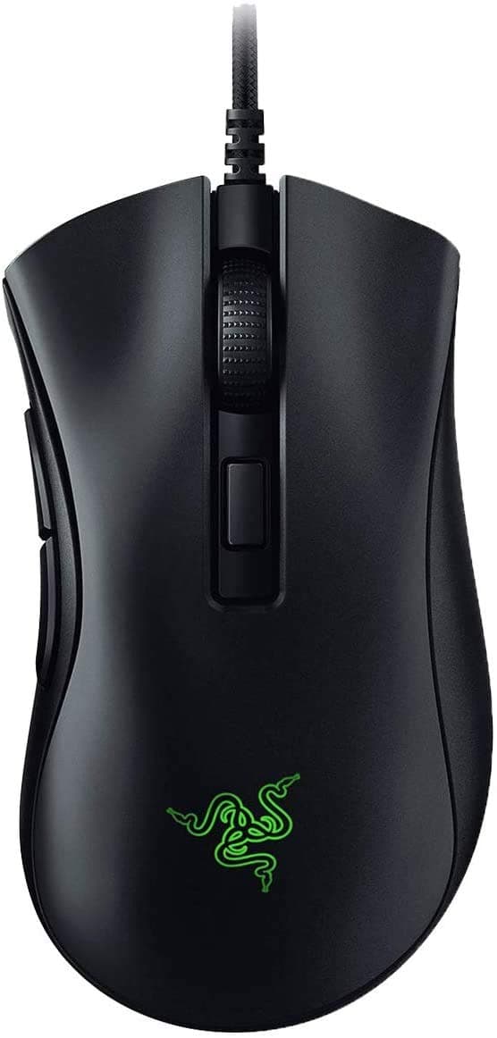 Razer Deathadder V2 Mini With Mouse Grip Tapes Gaming Mouse, 20K Dpi Optical Sensor Switch, Chroma Rgb Lighting, 8 Programmable Buttons - Black - Rz01-03340100-R3M1