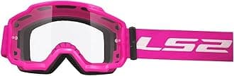 LS2 Helmets Charger Motorcycle OTG Goggle (Pink with Clear Lens)