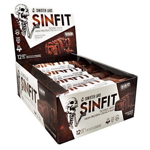 Sinister Labs - Sinfit Bar, Chocolate Crunch - 2.93oz Each - Box of 12 - Summer Bundle with Cold Pack - 2 Boxes - (Product Image May Vary Based on Manufacturer's Updates
