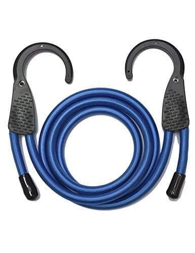 Micagos - luggage strap - steel hook - extra large opening - blue/black - 120 cm