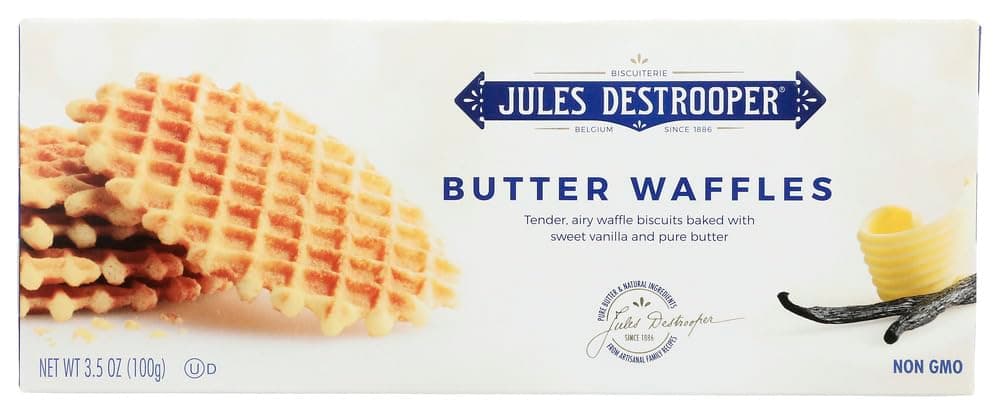 Butter Waffles Cookies 3.52 oz Box - Single Pack