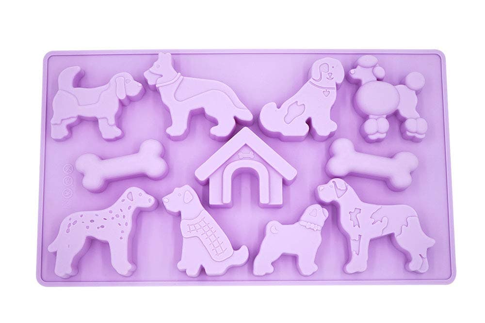 LYWUUDog Shape Silicone Mold, Ice Cube, Jelly, Biscuits, Chocolate, Candy, Baking Tray (Dog Home)