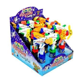Nov Liteup Airplane Candy Pop Fan 12 Count