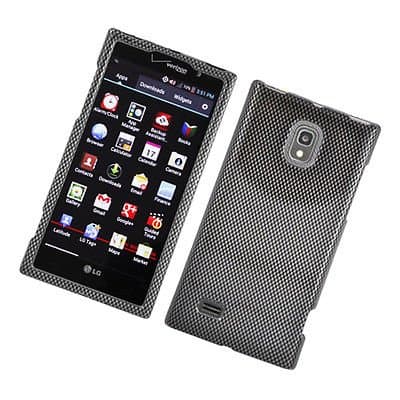 For LG Spectrum 2/VS 930 Hard GLOSSY Case Carbon Fiber Image
