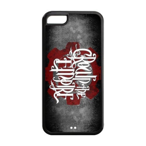 Crown the Empire Custom Case/Cover FOR Apple iPhone 5C, Border Rubber Silicone Case Black/White