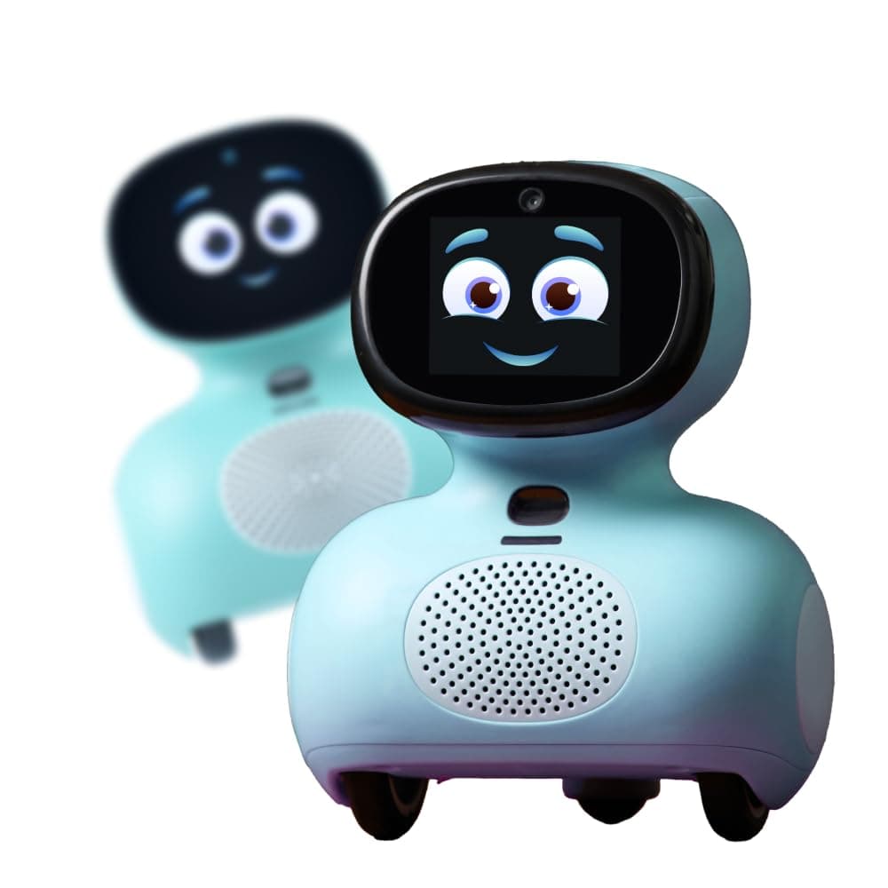 MIKO Mini Twin Pack (Blue) Max 1 Year : AI-Enhanced Intelligent Robot Designed for Children| Fosters STEM Learning & Education| Ideal Gift for Boys & Girls of Ages 5-12