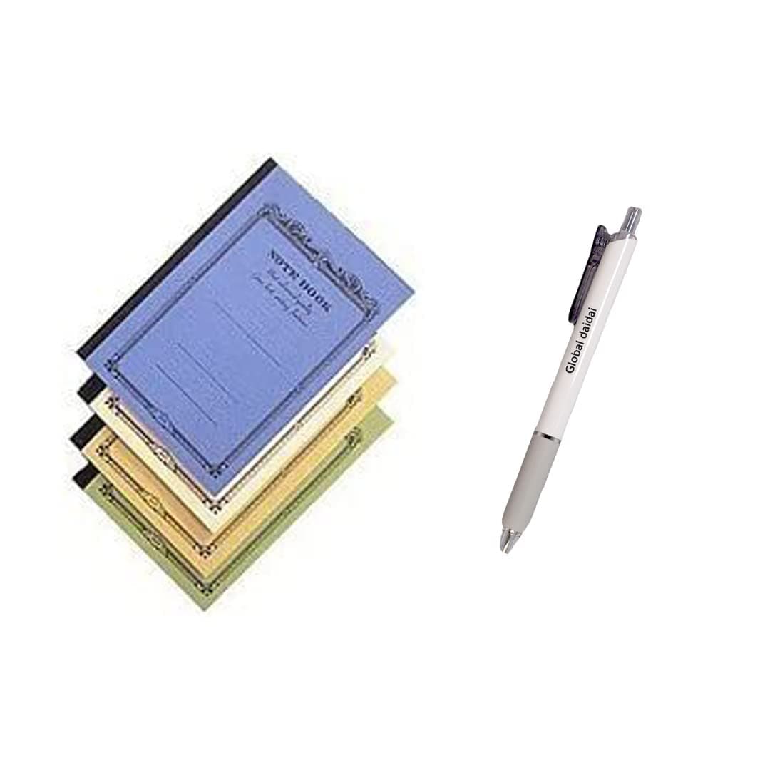 Apica Notebook Cd5 4-pack - 2.8"x4.1" + DaiDai Original ballpoint pen Made from Zebra