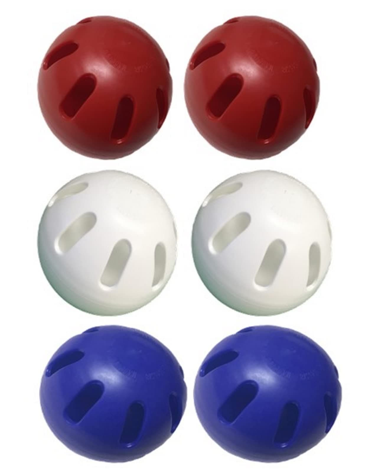 Wiffle Ball U.S.A Set Includes - Official Wiffle Ball Products - Red Wiffle Ball Set, White Wiffle Ball Set, Blue Wiffle Ball Set