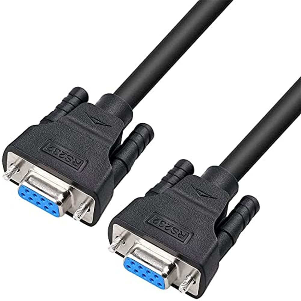 DTECH 5FT DB9 RS232 Serial Null Modem Cable Female to Female Full Handshaking 7 Wire Crossover