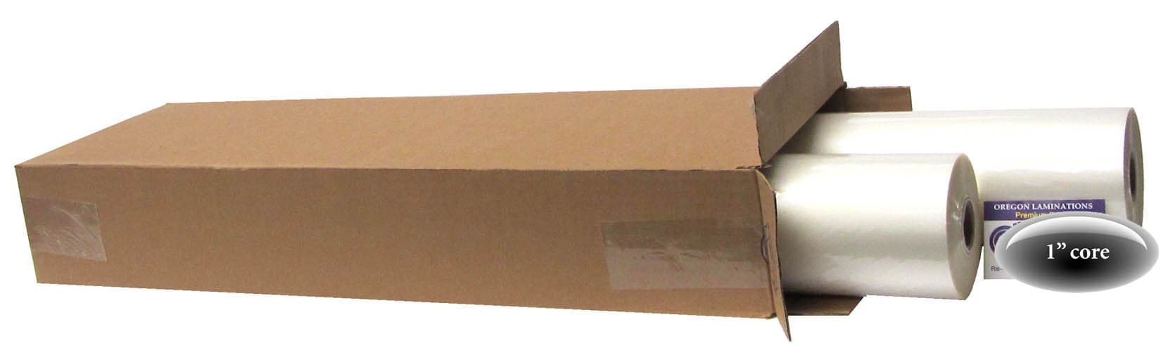27" Clear 3 Mil Thermal Roll Lamination Film (Quantity 2) w/ 1" Core from ABC Office