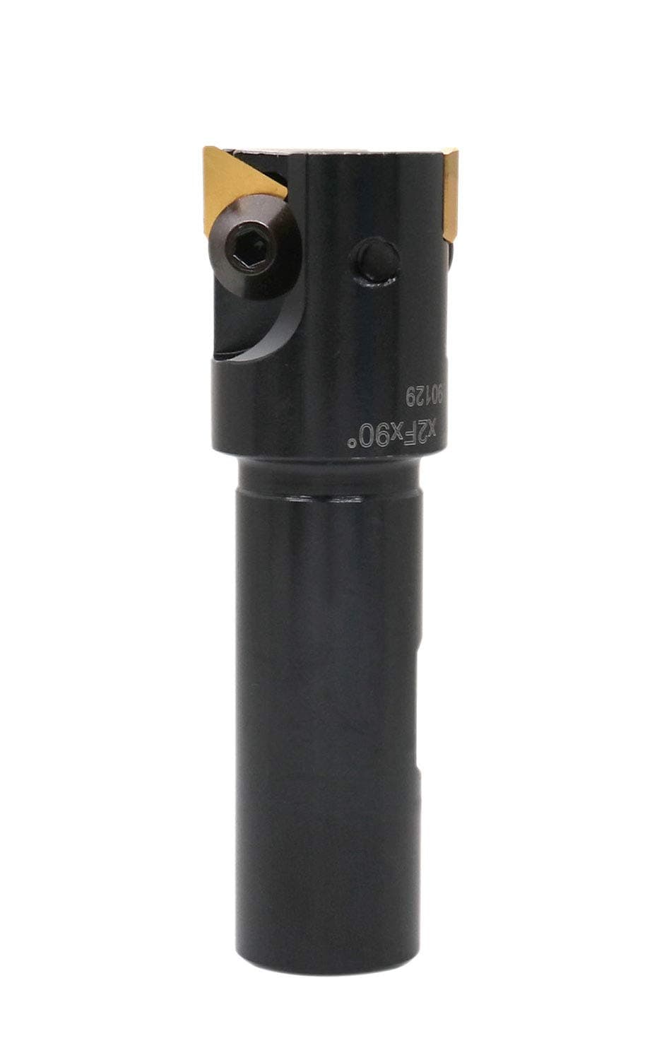 Indexable End Mill with 2 Pcs TPG22 Carbide Inserts, 1'' Cuting Diameter, 3/4'' Straight Shank, 0046-0912