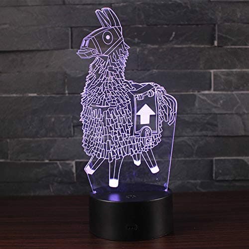 Doremy 3D Illusion LED Night Light Table Desk Lamp 7 Colors Gradual Changing Touch with USB Cable for Home Decoration or Children’s Gifts (Alpaca)