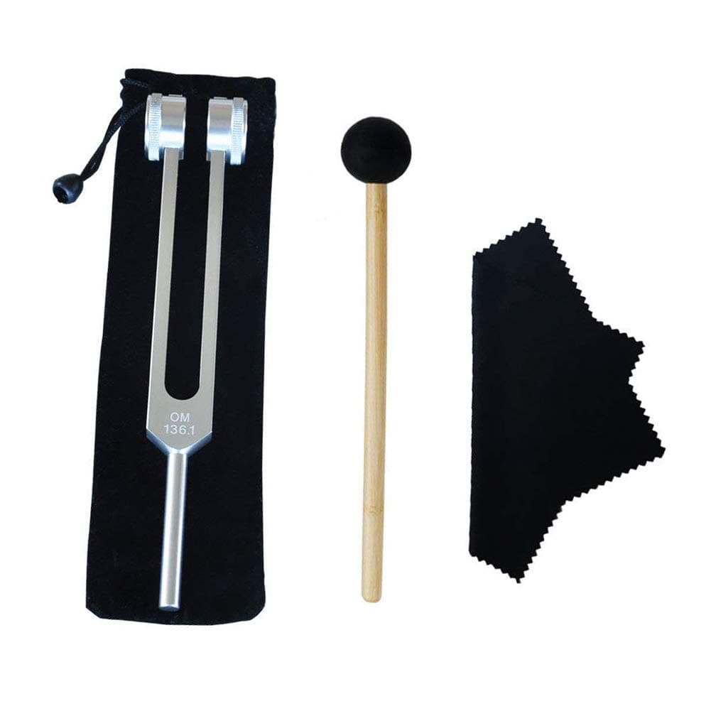 Tuning Fork, OM 136.1 HZ Tuning Fork - Chakra Tuning Energy Forks Effective for Immune System and Circulatio, Heart Chakra, Meditation, Yoga, Perfect Healing Musical Instrument