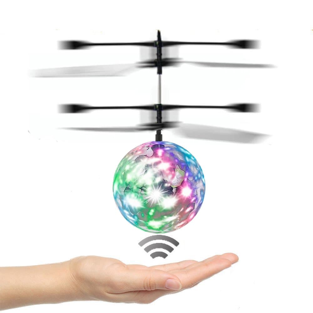 RC Flying Ball,Flying Ball Remote Control Drone Helicopter Built-in LED Flashing Light Aircraft Helicopter Induction Toy Electronic Light-Up Toys Remote Controlled Vehicles for Kids Teenagers (1Piece)