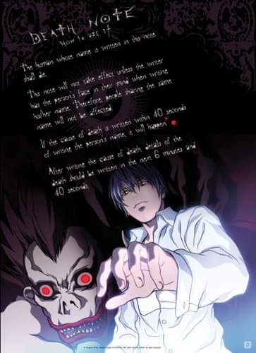DEATH NOTE poster Light and Ryuk (52x38)