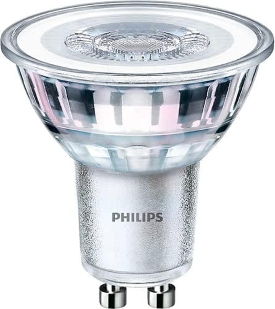 Philips LED GU10 Light Bulbs, 4.6 W (50 W) - Warm White, Pack of 10