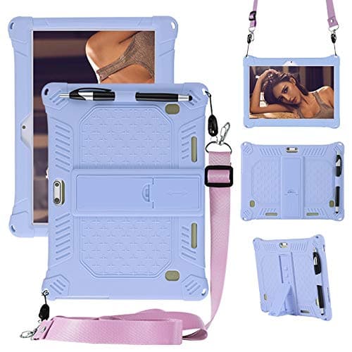 RLTechCase for GOODTEL G3, Soft Kid Friendly Light Weight Build in Kickstand Protective Case for GOODTEL G3, HONGTAO 10.1, SUMTAB-i, QIMAOO 10.1, Purple