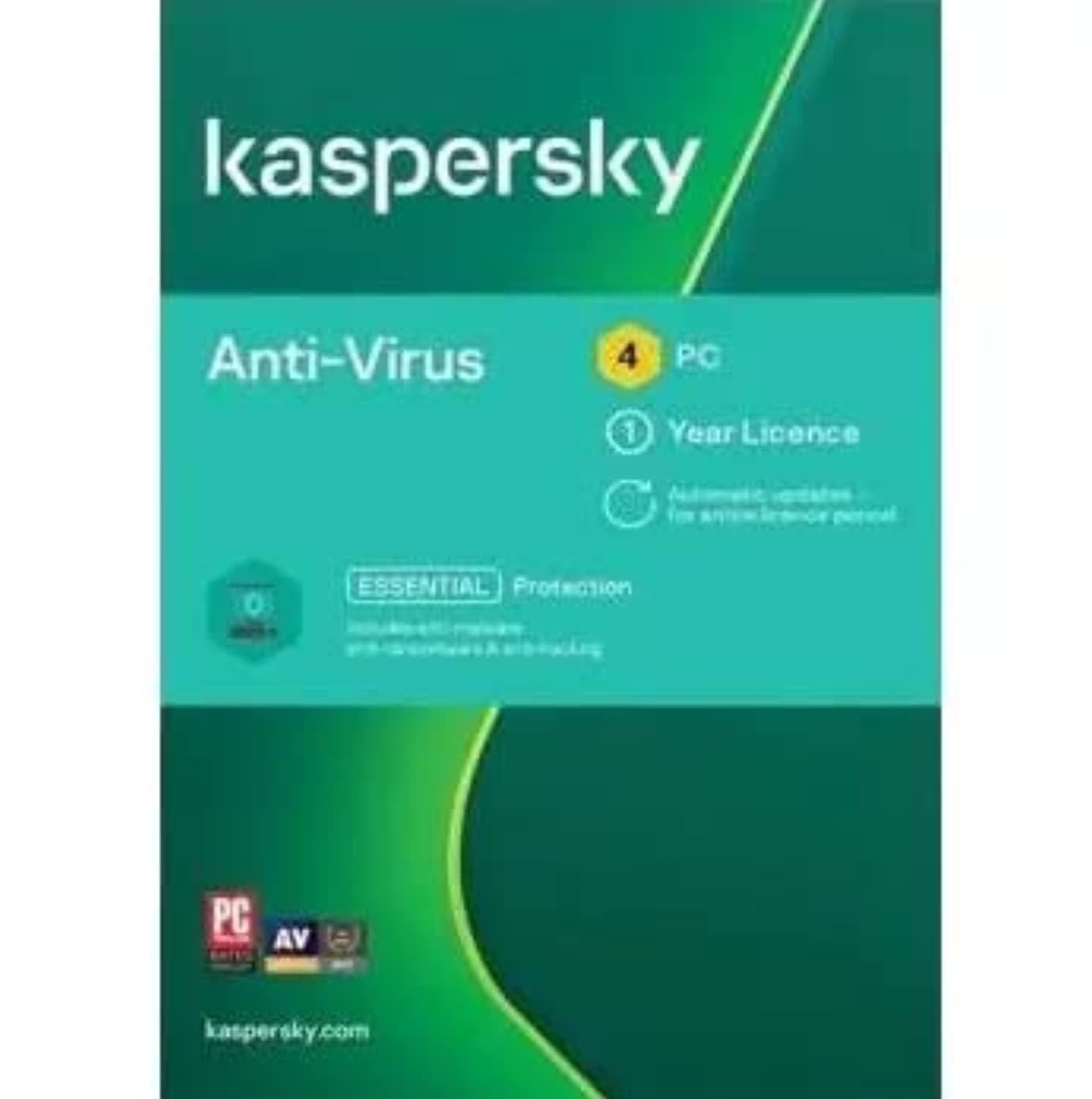 KASPERSKY ANTI-VIRUS 2020 - 4 USERS - AUTHENTIC MIDDLE EAST VERSION - 1 YEAR