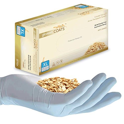 COATS® Colloidal Nitrile Exam Gloves, 3.7 Mil, Size Small. 1 Box of (200)