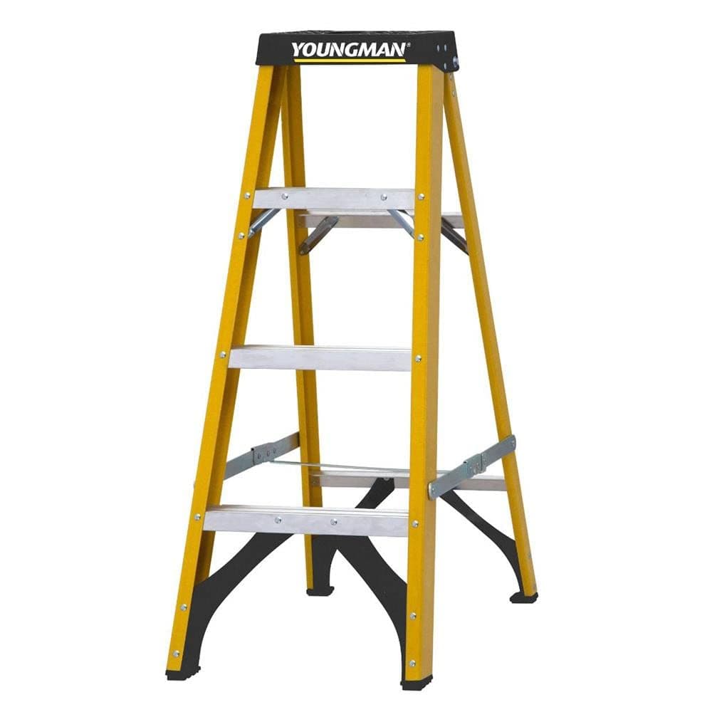 Youngman S400 Fibreglass Stepladder 4 Tread