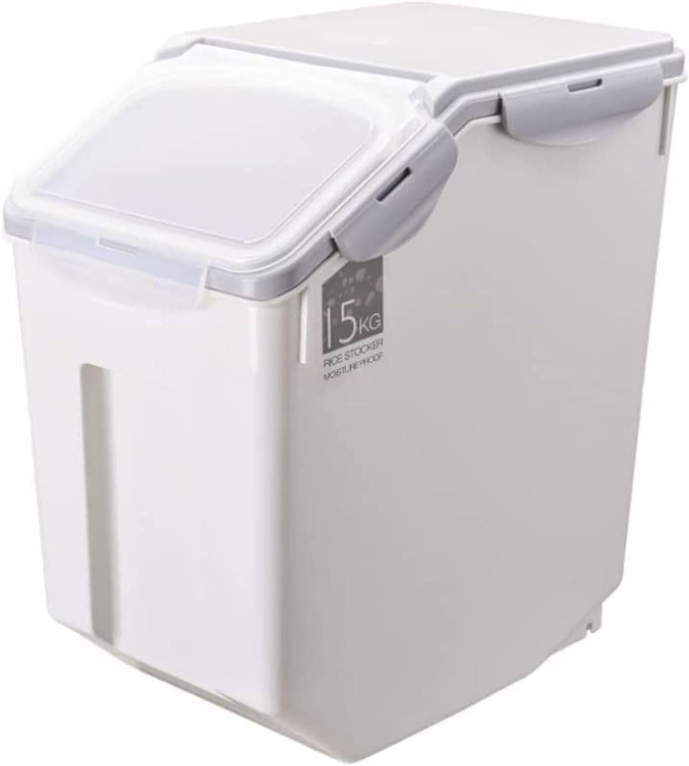 JumboJars: Extra Large Food Storage Solutions for Every Need - Rice Bucket, Airtight Bins, and Scoopers - BPA Free, 15kg Capacity by Best Deal Uae