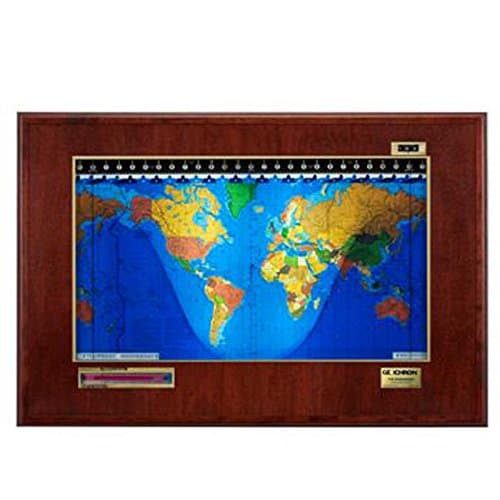 Geochron Boardroom Luxury World Clock With Lithograph Map