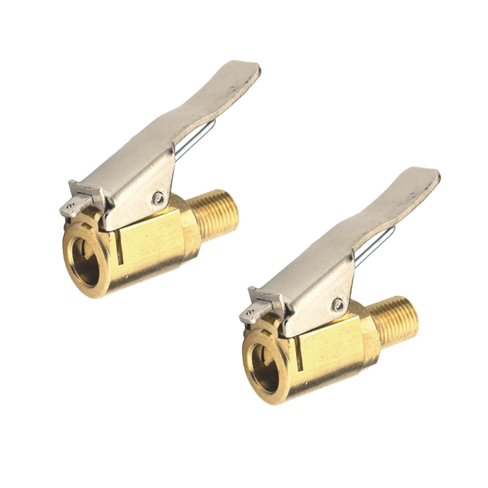 Samcos 2Pcs Closed Flow Lock Tire Thread Nozzle Adapter Car Car Pump Accessory High-Speed Conversion Type Nozzle Inflator Pump Pure Copper Nozzle Quick Adapter Car Inflator Accessory