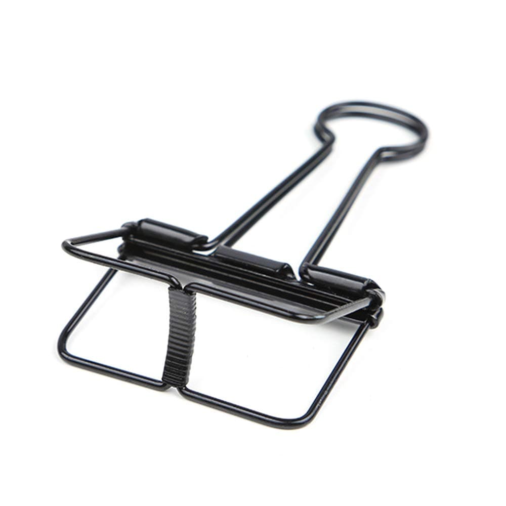 Long Tail Wire Binder Clips,Skeleton Binder Clip for Business,Students Office-S,M,L
