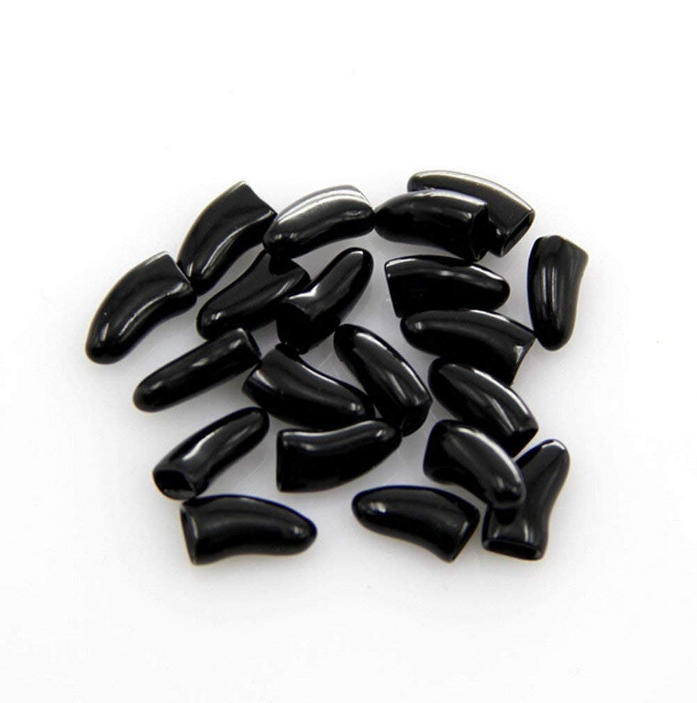 100Pcs Soft Pet Dog Nail Caps Claws Control Paws of 5 Kinds 5Pcs Adhesive Glue + 5pcs Applicator with Instructions