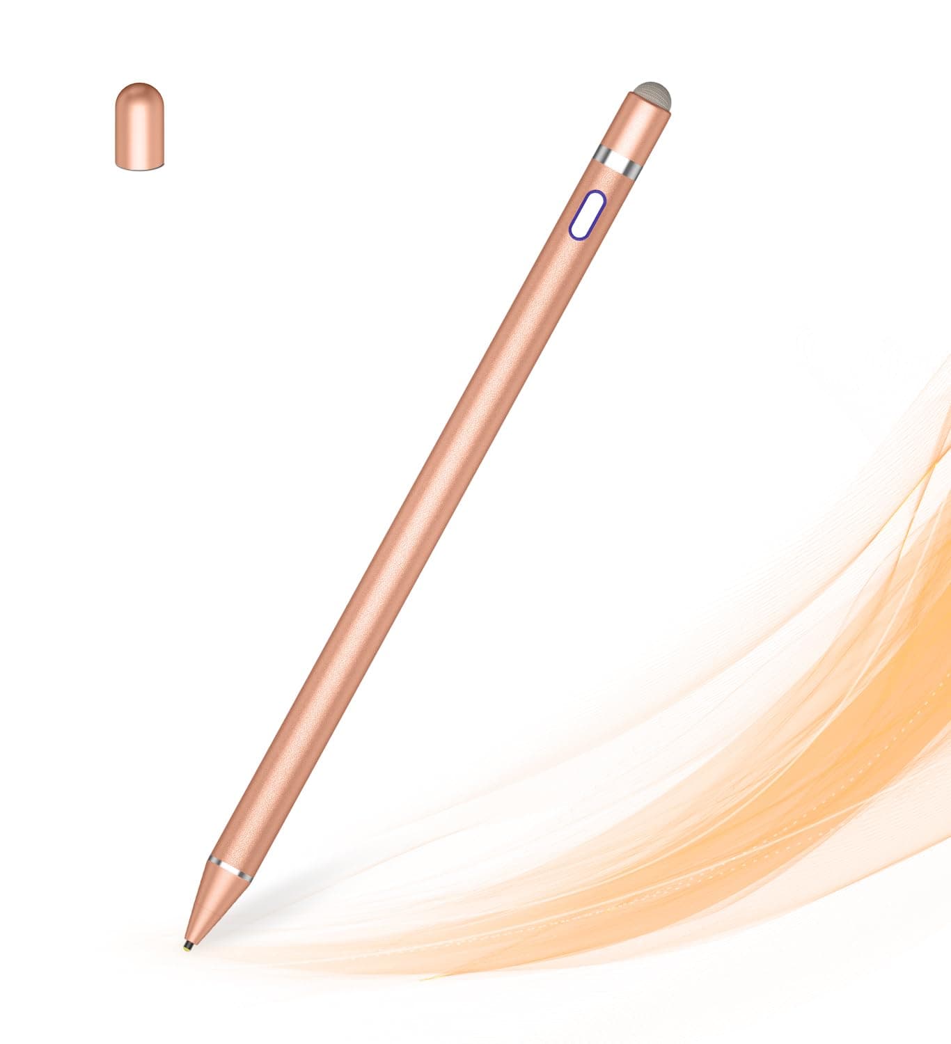 Active Stylus Pen for Touch Screens, Dual Pen Tips for Drawing & Writing, High-Precision Universal Digital Pencil for A-pple i-Phone 17/16/15/14/13/12, Tablet, Phone, Sam-Sung, K-indle, i-Pad, Orange