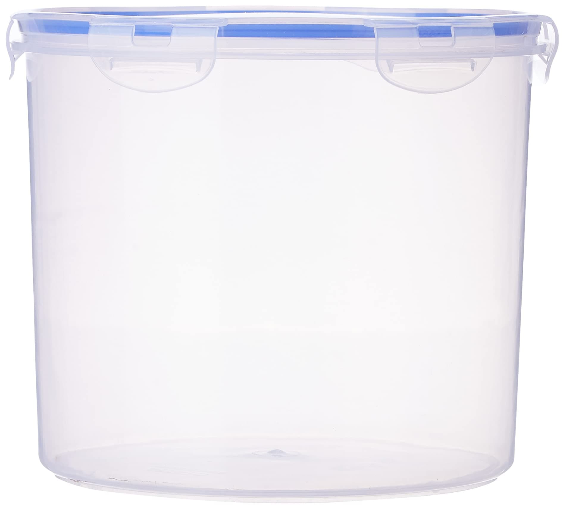 Lock & Fresh 1030 Plastic Storage Container For Storing grains, pulses, rice, wheat etc - 5L, Transparent Clear, large (LOCK&FRESH1030) (22 (D) x 19 CM)