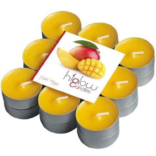 Scented Tea Lights - 18 Pack Exotic Mango - Best Gift Candle - Holiday Tealight Candle