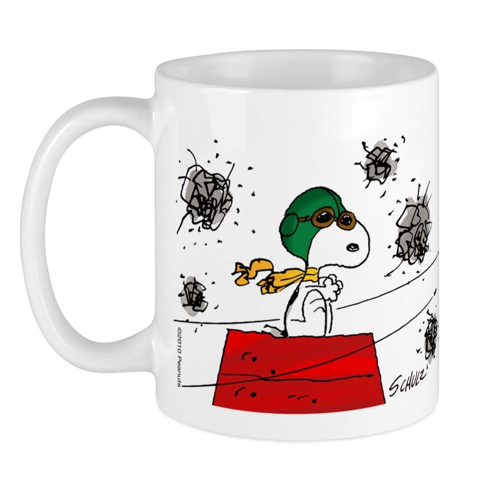 CafePress Flying Ace Dodging Bullets Mug 11 oz (325 ml) Ceramic Coffee Mug