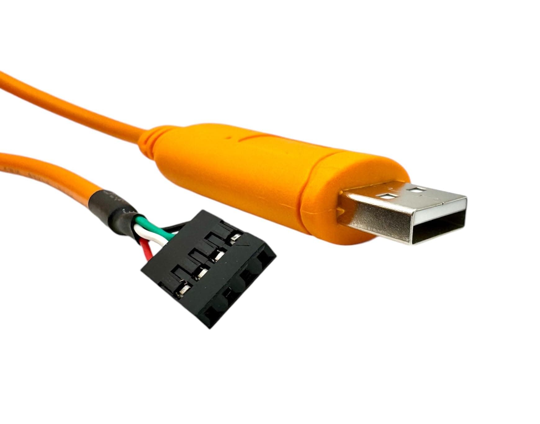 FTDI 4 PIN Serial Console Cable for Aruba | FTDI 3.3V TTL | USB Type A to 4 Pin Serial | 6 ft (1.8M) | HPE JW071A | AP-CBL-SER | for Aruba Wireless Access Point