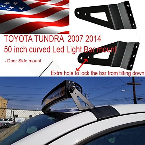 50 Inch Curved LED Light Bar Mount Bracket – Compatible with 2007-2015 Toyota Tundra