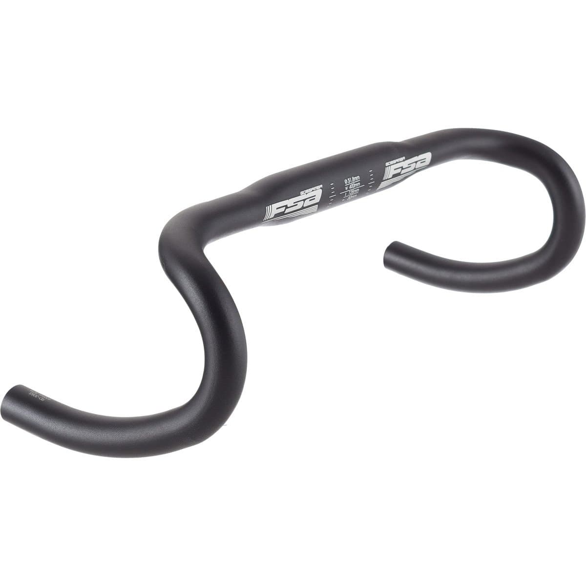 Fsa Gossamer Wing Compact Road Handlebar, 31.8 x 42mm, Black