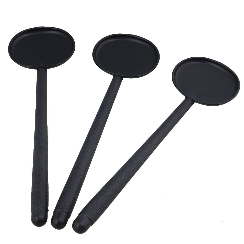 Mxfans 3PCS Black Eye Optometry Occluder 5.83 inch Handle Length