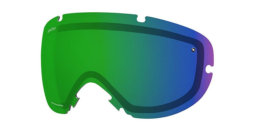 Smith iOS Snow Goggle Replacement Lens (Chromapop Everyday Green Mirror)