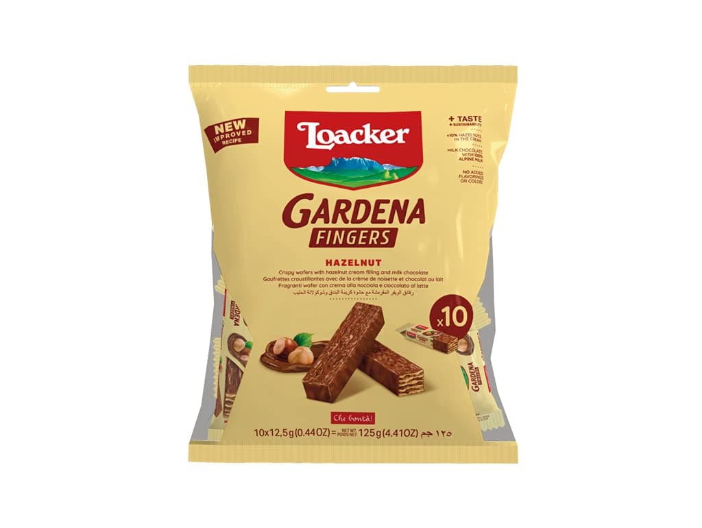 Loacker Gardena Hazelnut Fingers, 125 Gm